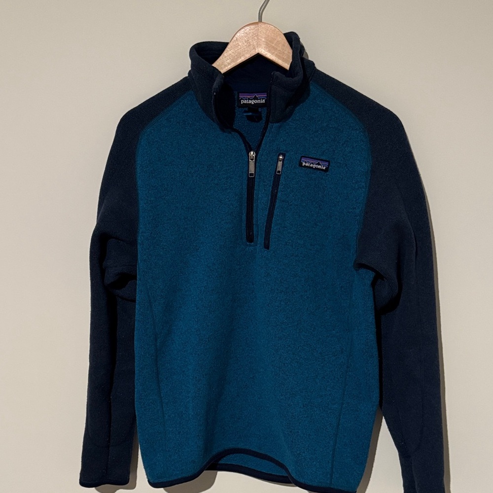 Patagonia Teal and Navy Fleece Jacket